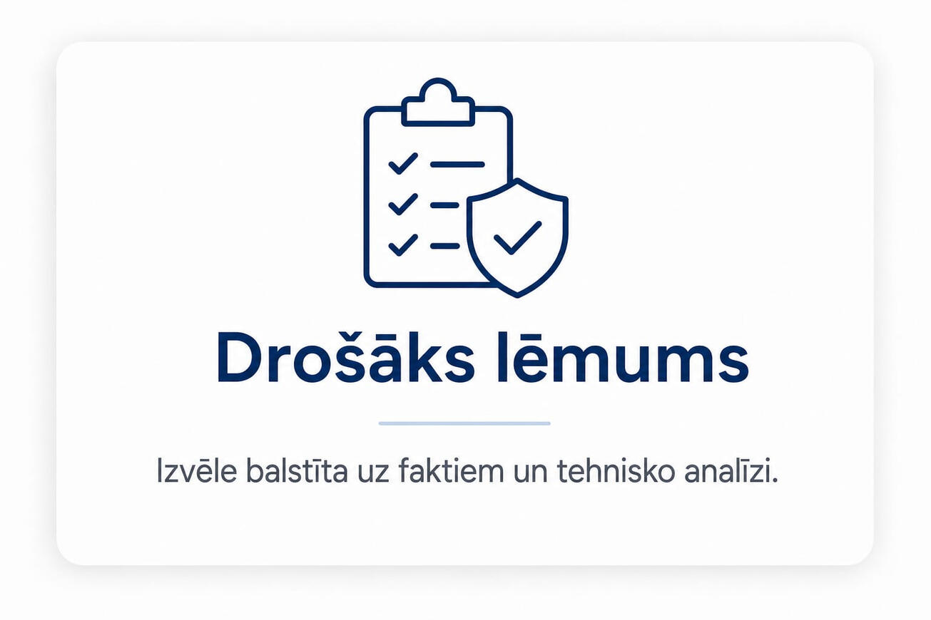 Drošāks lēmums